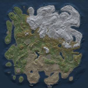 Thumbnail Rust Map: Procedural Map, Size: 4250, Seed: 926680376, 14 Monuments