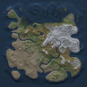 Thumbnail Rust Map: Procedural Map, Size: 3750, Seed: 1502480438, 16 Monuments