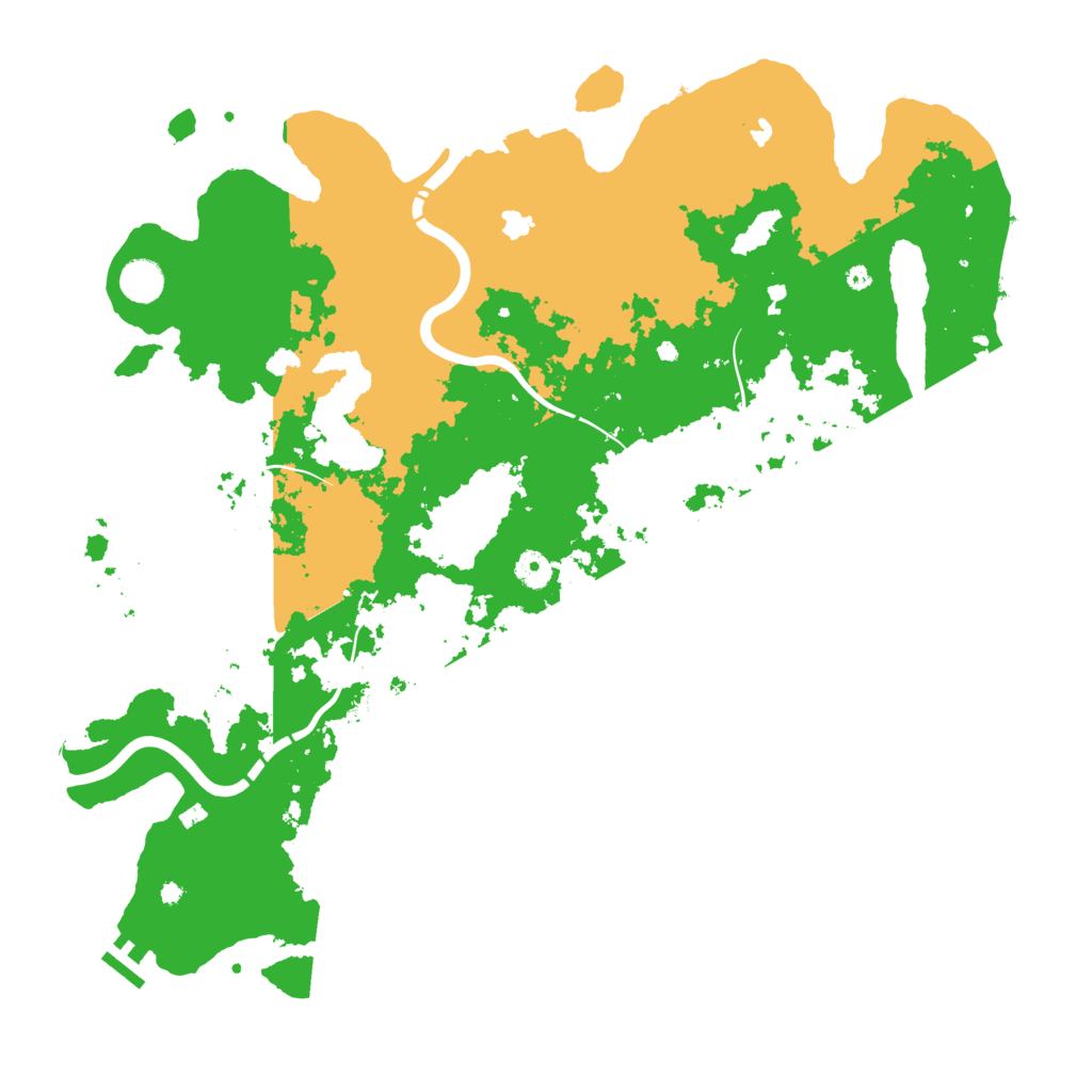 Biome Rust Map: Procedural Map, Size: 4500, Seed: 120525412