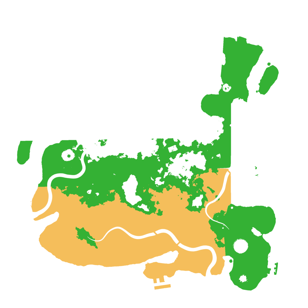 Biome Rust Map: Procedural Map, Size: 3800, Seed: 54872077