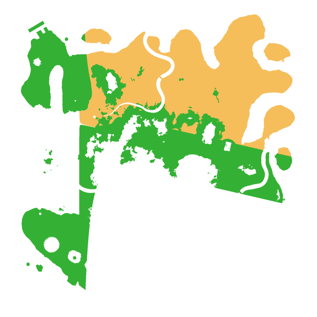 Biome Rust Map: Procedural Map, Size: 3700, Seed: 62393477