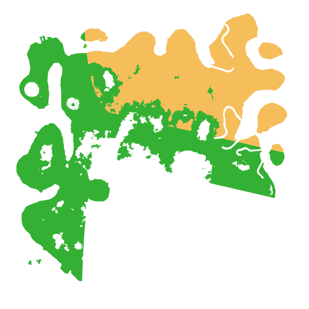 Biome Rust Map: Procedural Map, Size: 3700, Seed: 62393477