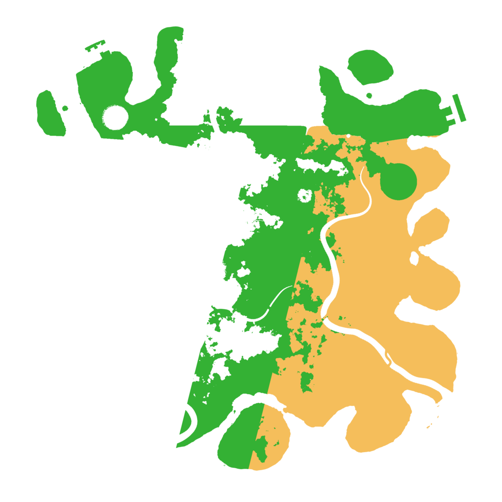 Biome Rust Map: Procedural Map, Size: 3600, Seed: 90299850