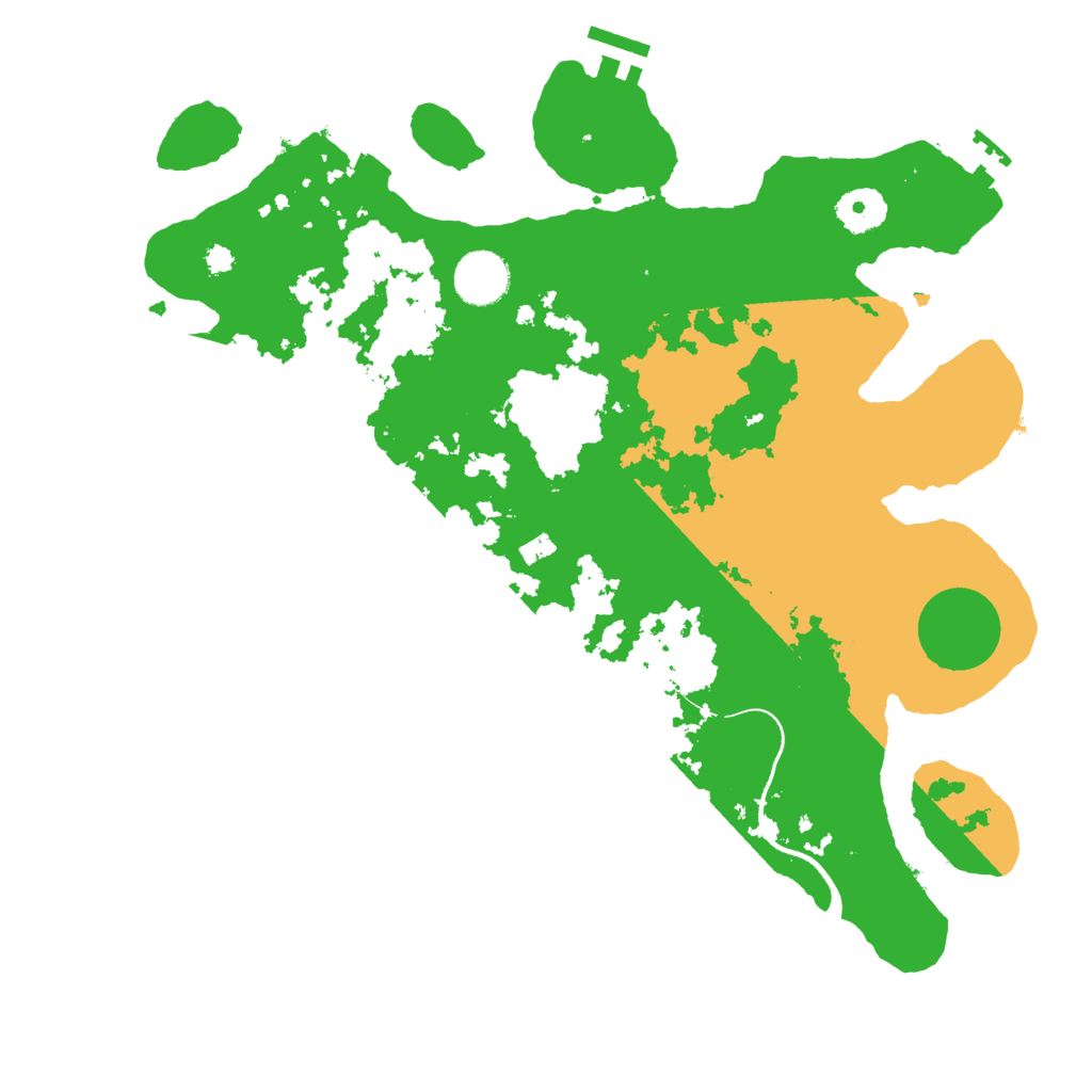Biome Rust Map: Procedural Map, Size: 3500, Seed: 8287587