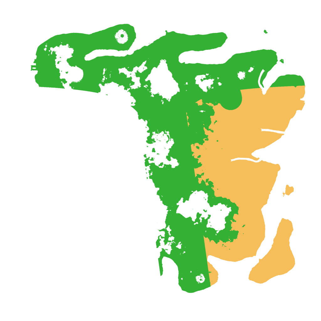 Biome Rust Map: Procedural Map, Size: 3700, Seed: 579718