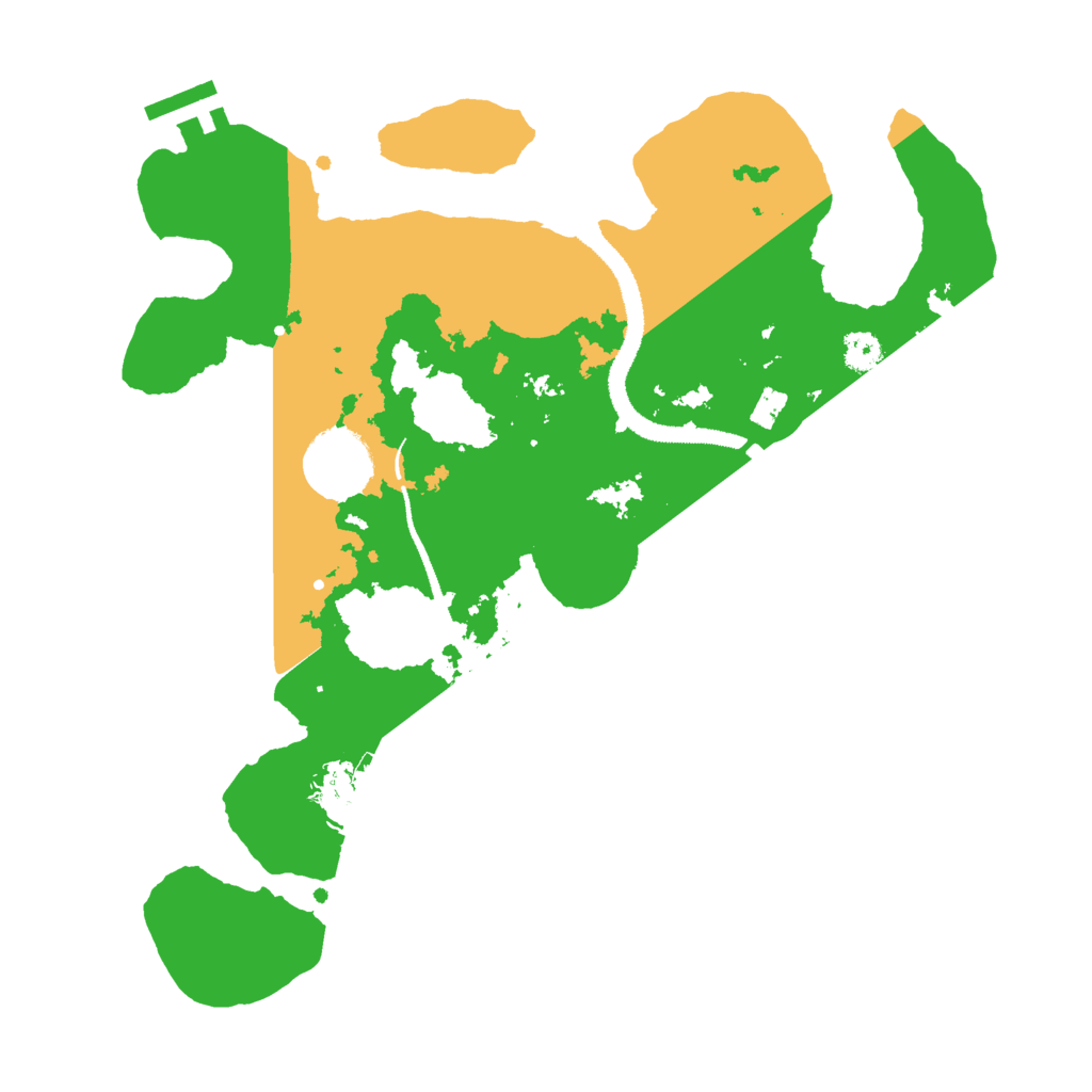 Biome Rust Map: Procedural Map, Size: 3000, Seed: 12436