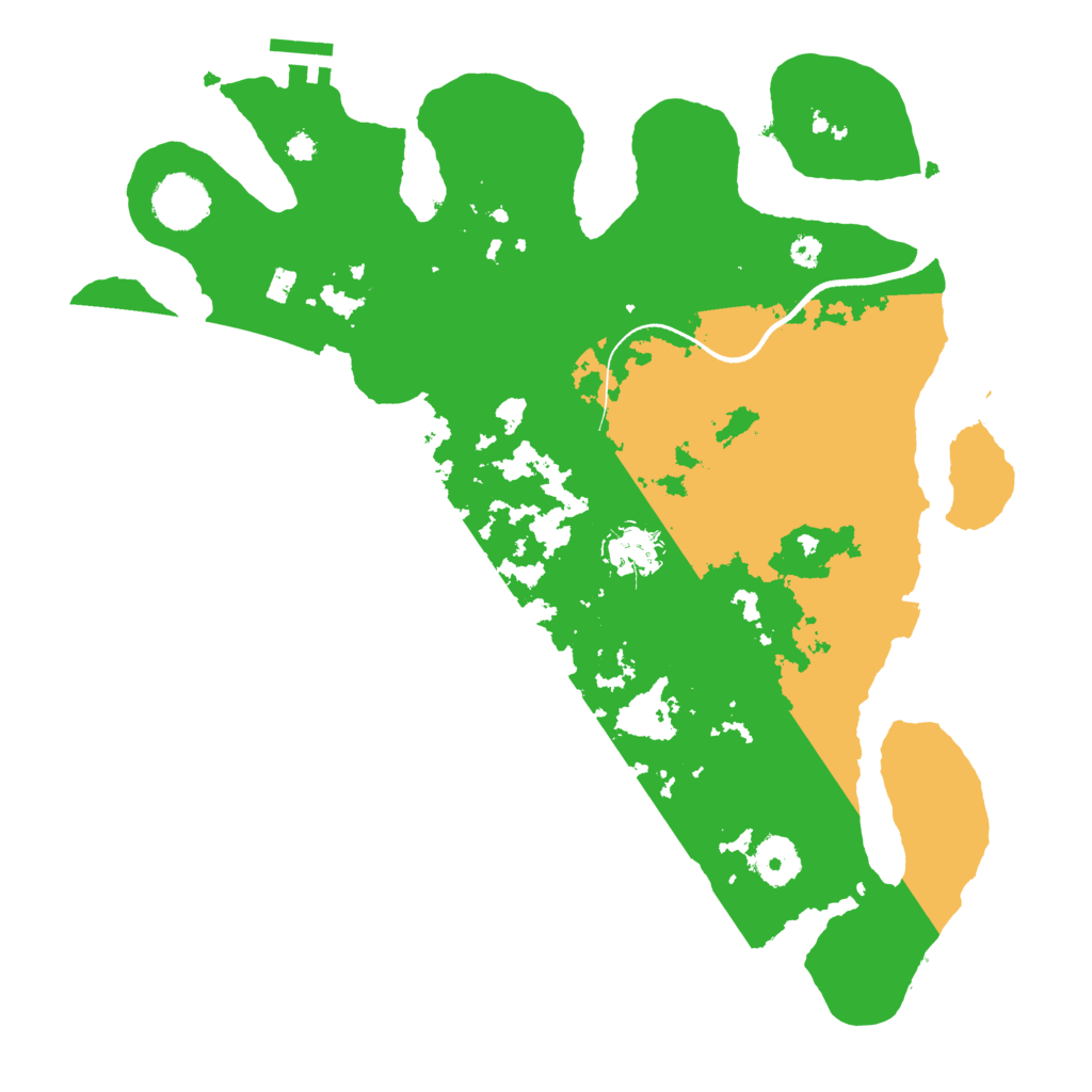 Biome Rust Map: Procedural Map, Size: 3500, Seed: 6600311