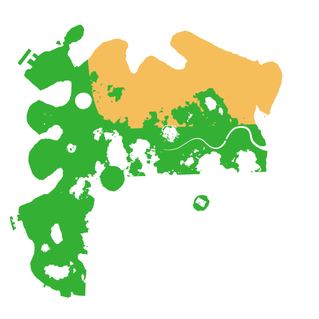 Biome Rust Map: Procedural Map, Size: 3500, Seed: 665683233