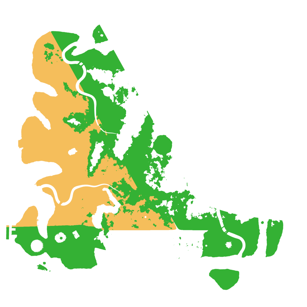 Biome Rust Map: Procedural Map, Size: 4400, Seed: 49169487
