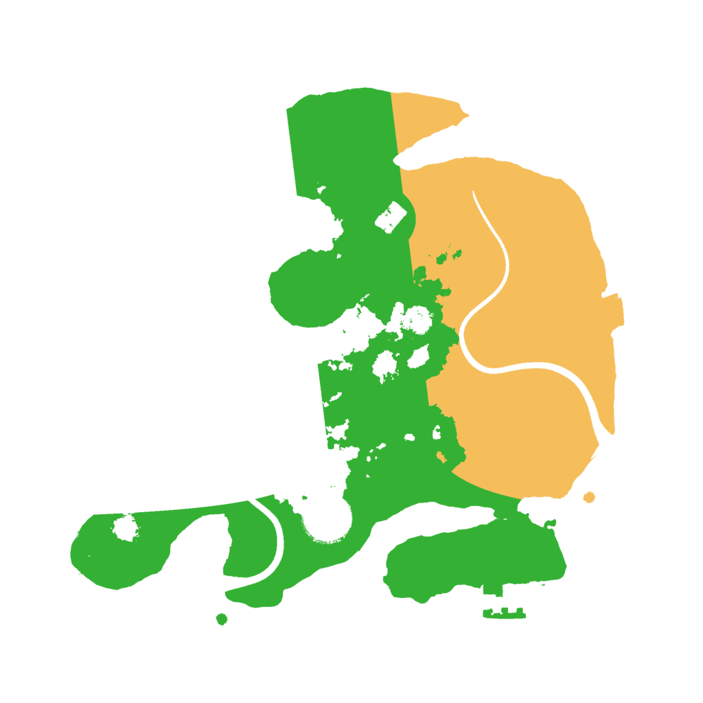 Biome Rust Map: Procedural Map, Size: 2500, Seed: 951995794