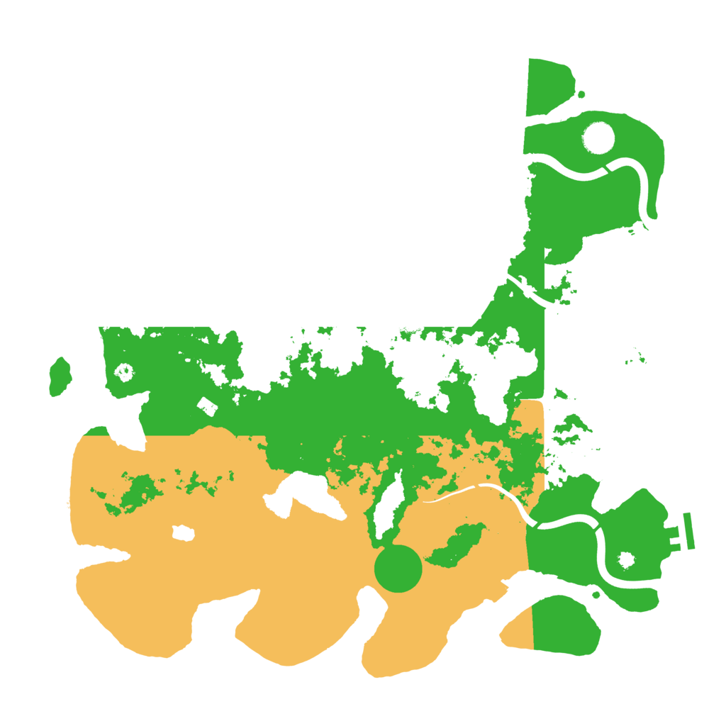 Biome Rust Map: Procedural Map, Size: 4000, Seed: 43570849