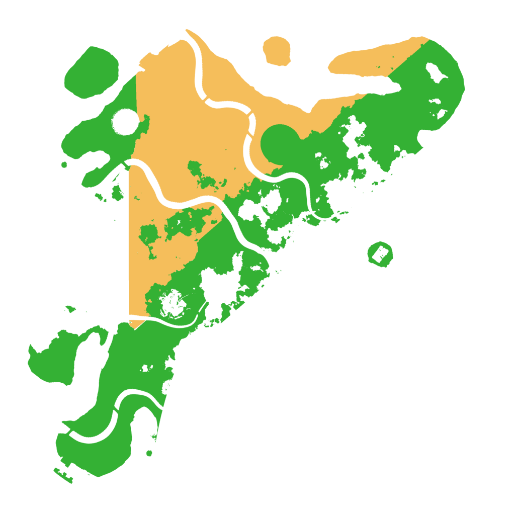 Biome Rust Map: Procedural Map, Size: 3500, Seed: 65432