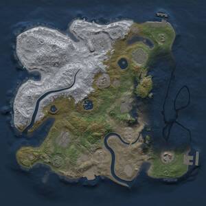 Thumbnail Rust Map: Procedural Map, Size: 3000, Seed: 259, 13 Monuments