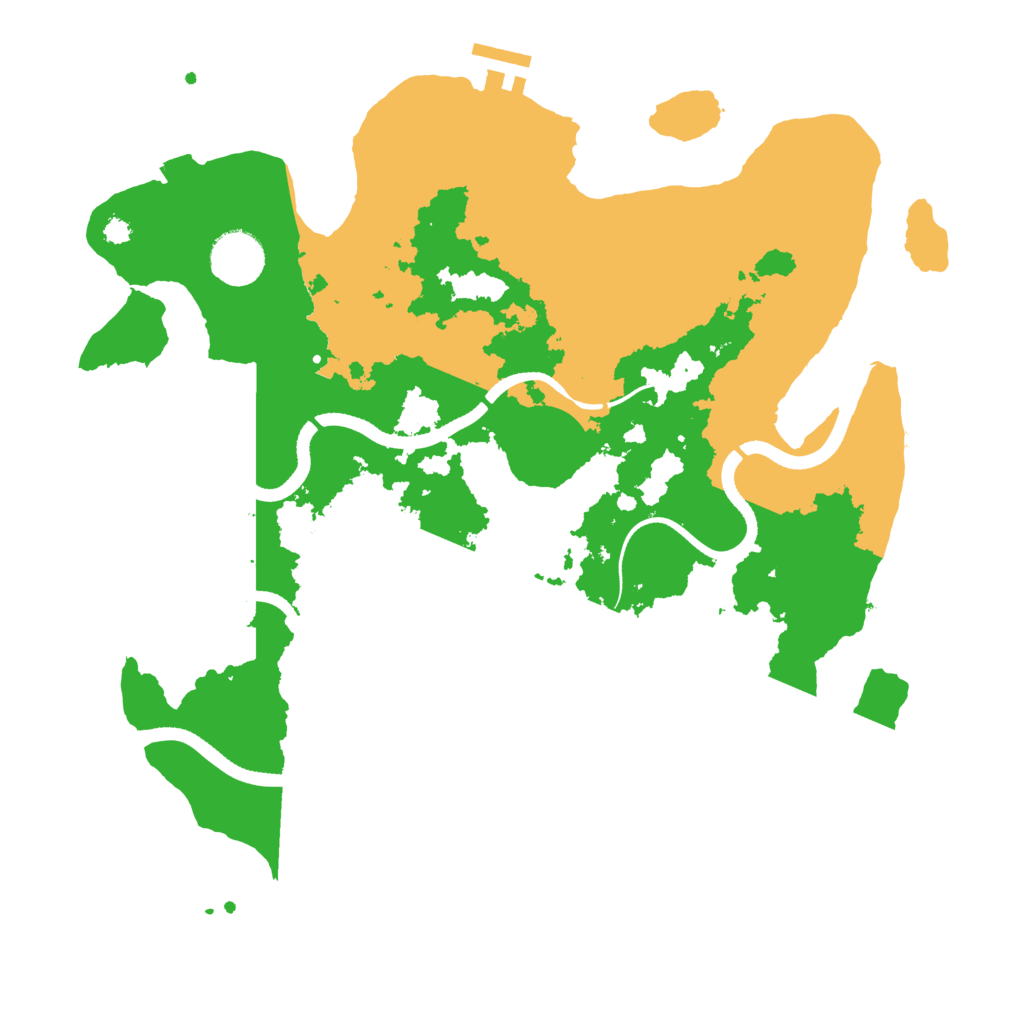 Biome Rust Map: Procedural Map, Size: 3500, Seed: 2107067428