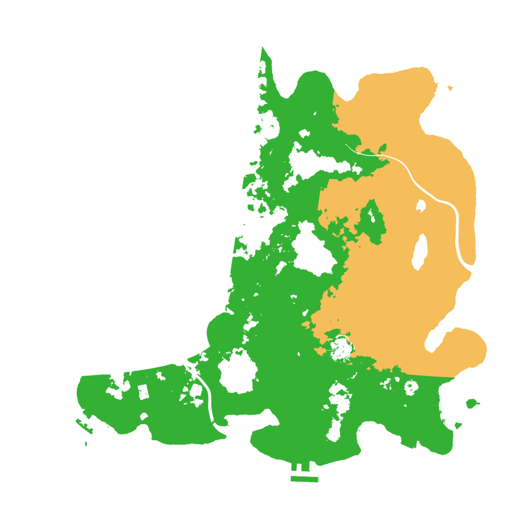 Biome Rust Map: Procedural Map, Size: 3800, Seed: 84999739