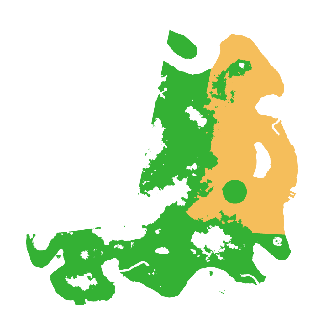 Biome Rust Map: Procedural Map, Size: 3550, Seed: 34455464