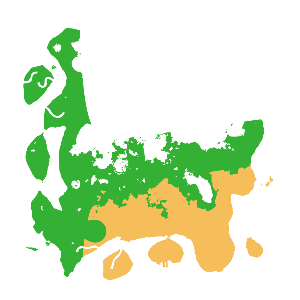 Biome Rust Map: Procedural Map, Size: 3500, Seed: 13415149