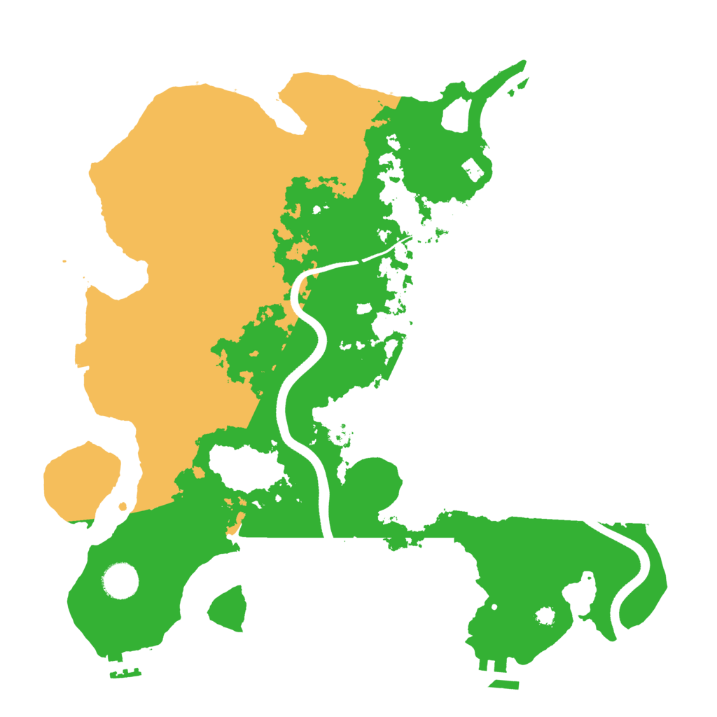 Biome Rust Map: Procedural Map, Size: 3500, Seed: 71361224