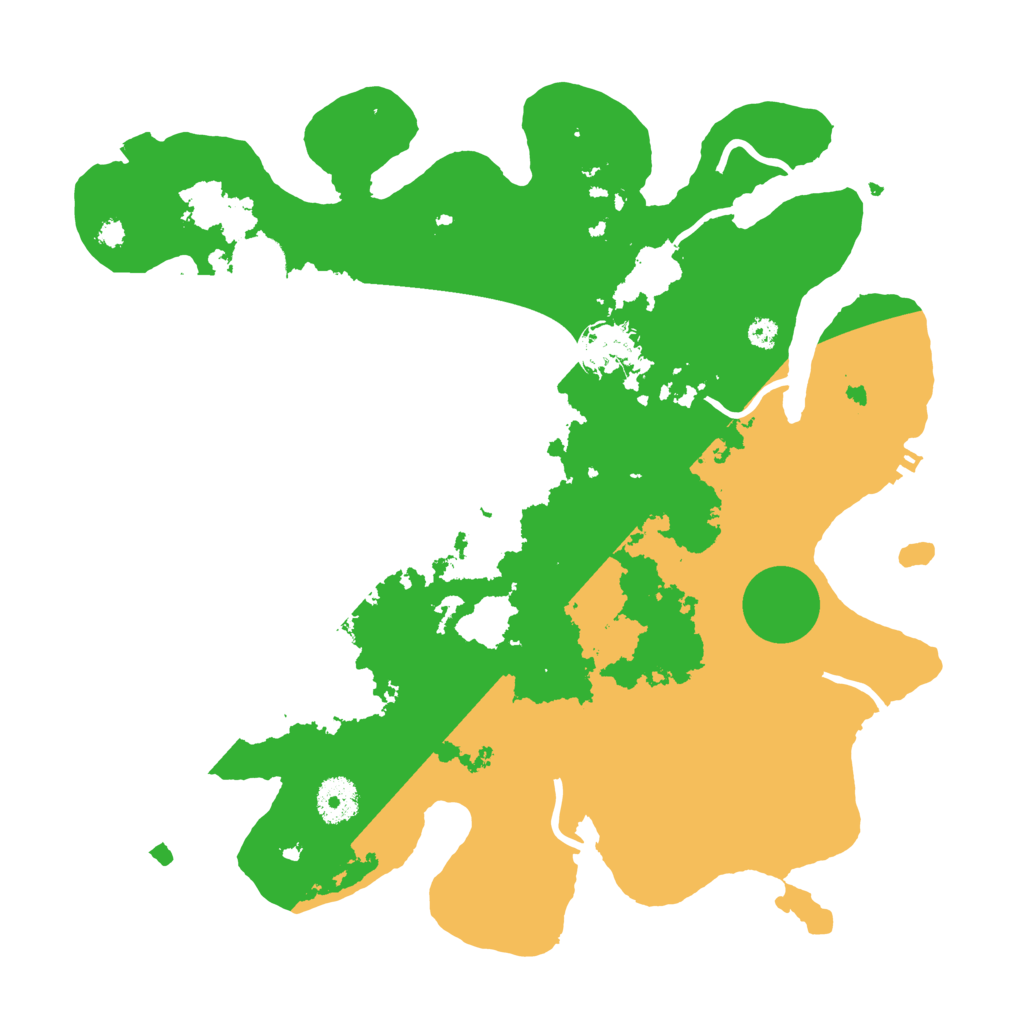 Biome Rust Map: Procedural Map, Size: 3500, Seed: 83618266