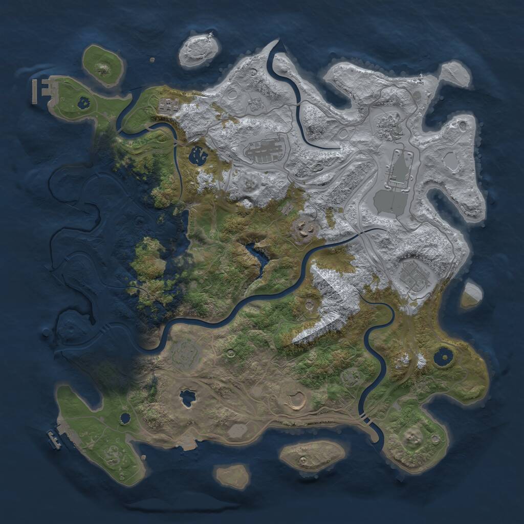 Rust Map: Procedural Map, Size: 4250, Seed: 5531674, 15 Monuments