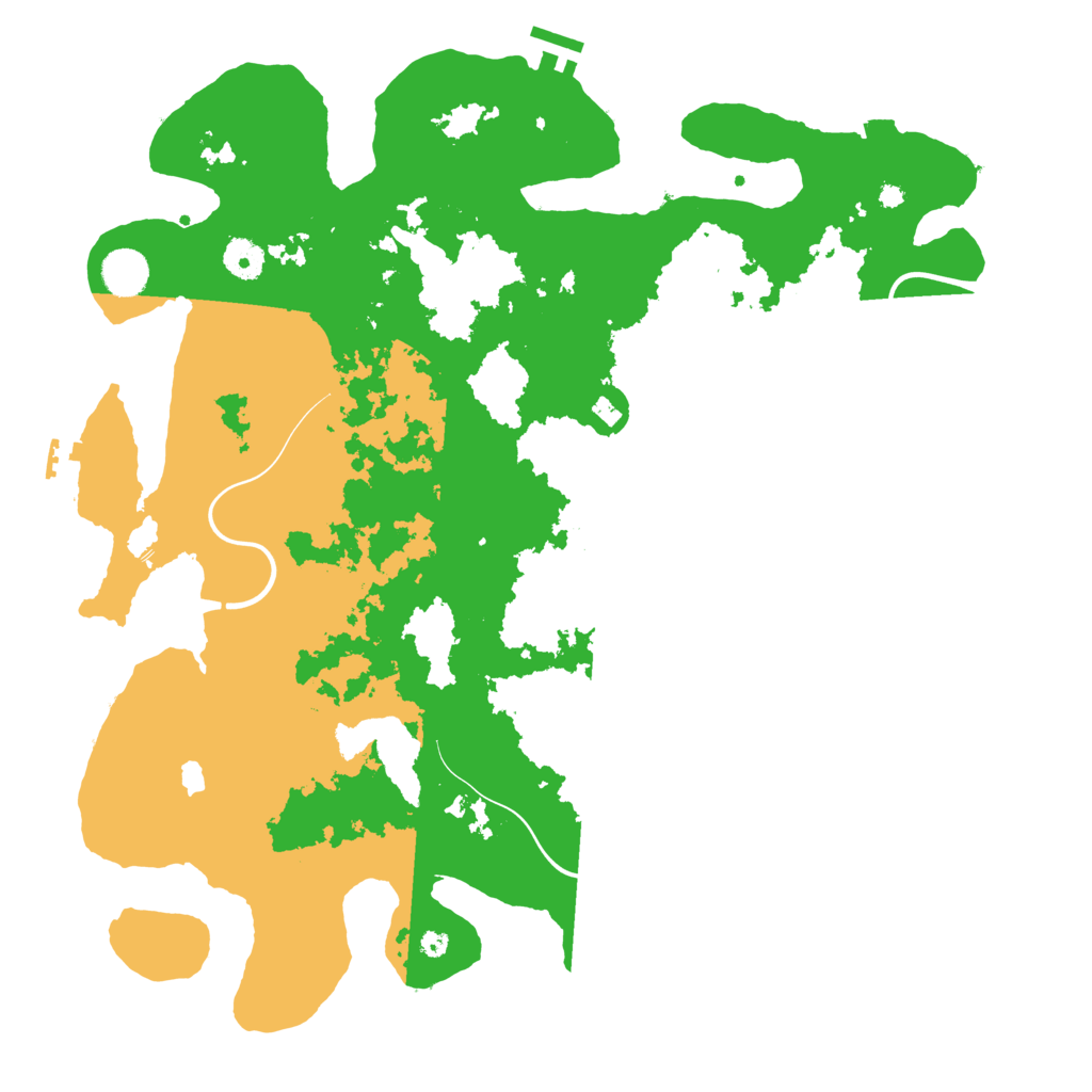 Biome Rust Map: Procedural Map, Size: 4100, Seed: 53735397