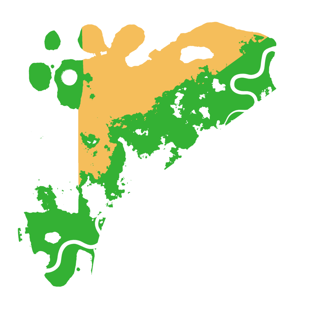 Biome Rust Map: Procedural Map, Size: 3500, Seed: 461355039