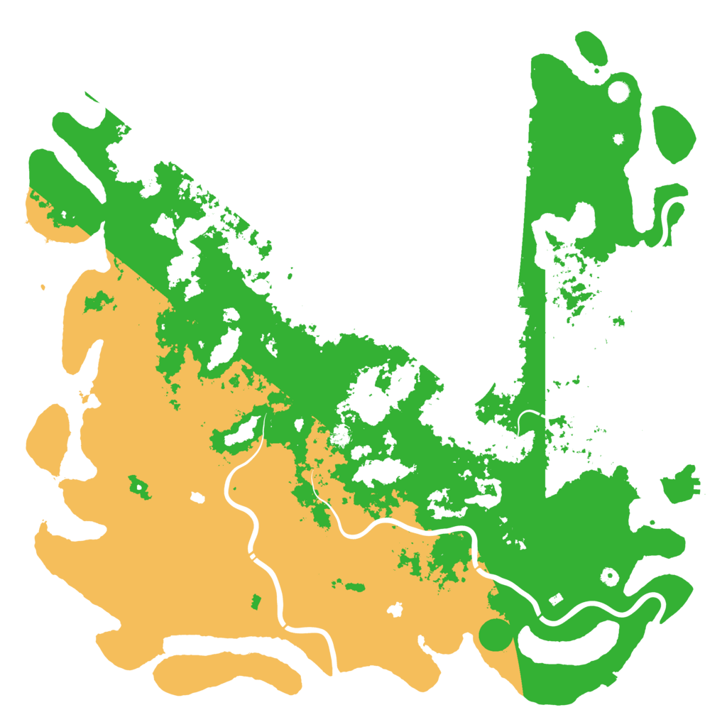 Biome Rust Map: Procedural Map, Size: 6000, Seed: 2001944416