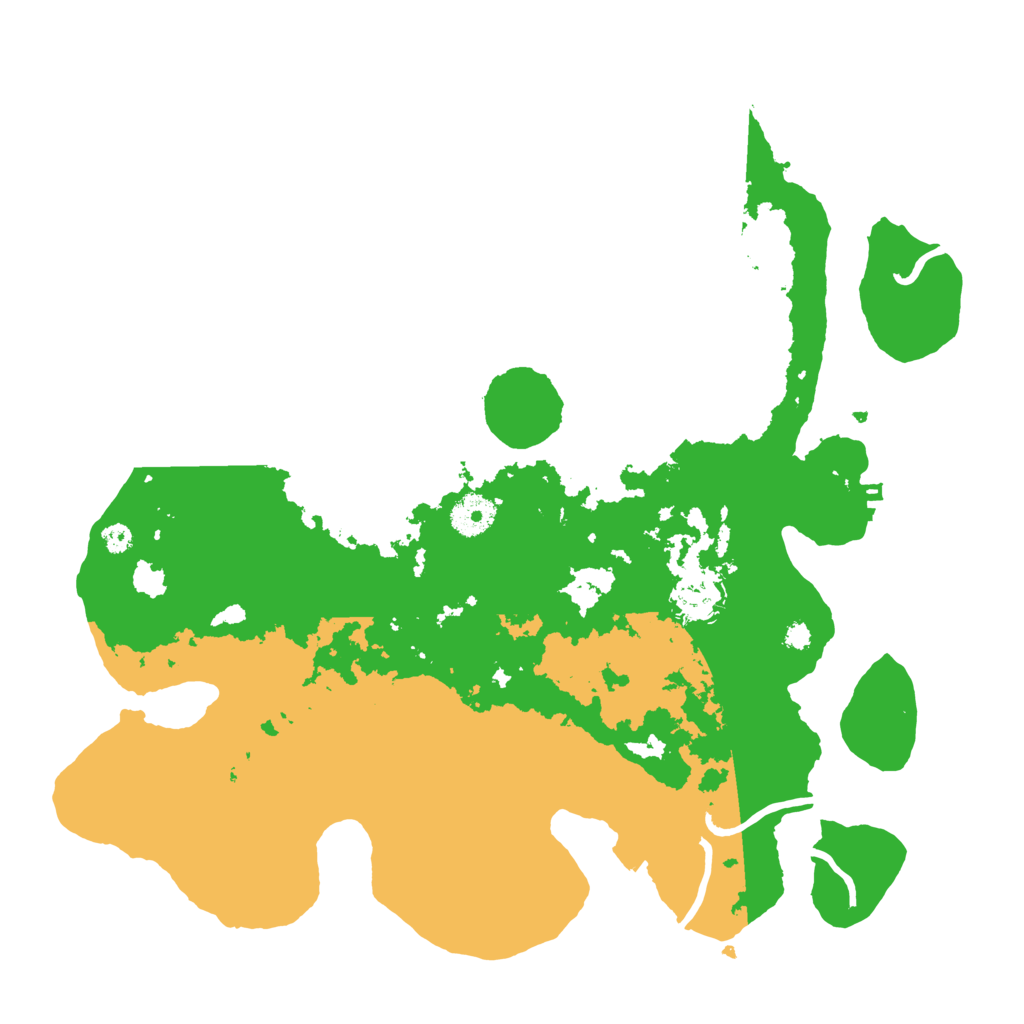 Biome Rust Map: Procedural Map, Size: 3600, Seed: 57375959