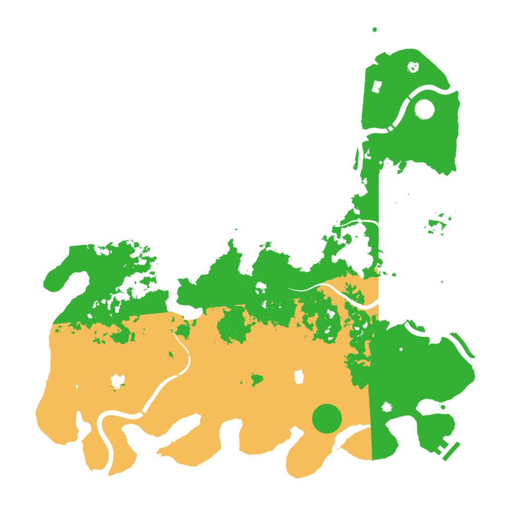 Biome Rust Map: Procedural Map, Size: 4500, Seed: 609144196