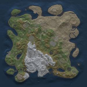 Thumbnail Rust Map: Procedural Map, Size: 3650, Seed: 53150028, 18 Monuments