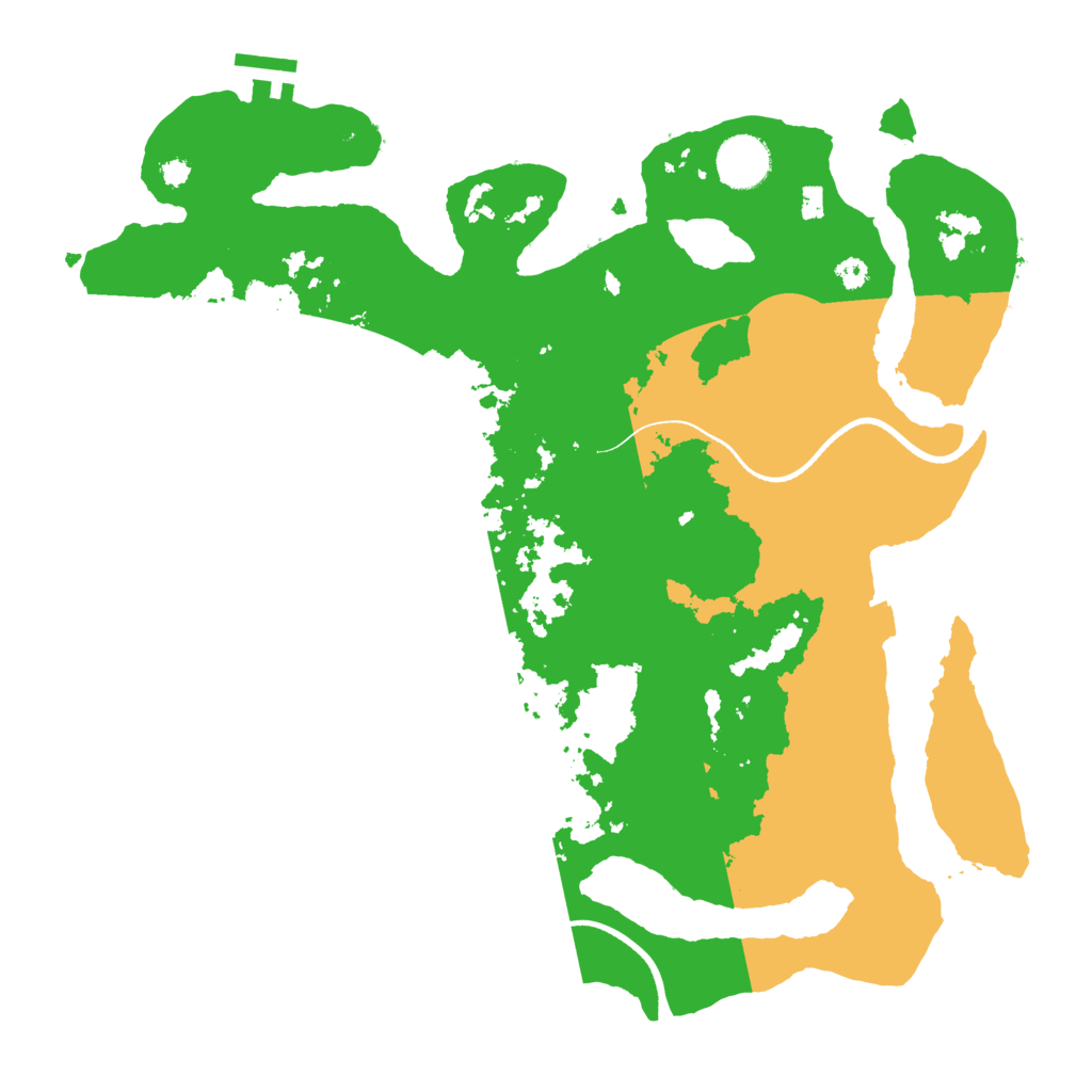 Biome Rust Map: Procedural Map, Size: 3550, Seed: 80346272