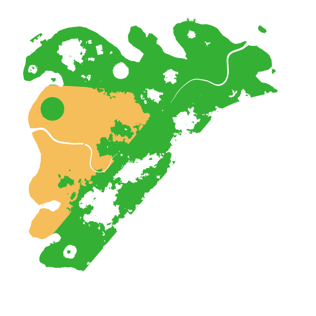 Biome Rust Map: Procedural Map, Size: 3550, Seed: 77639426