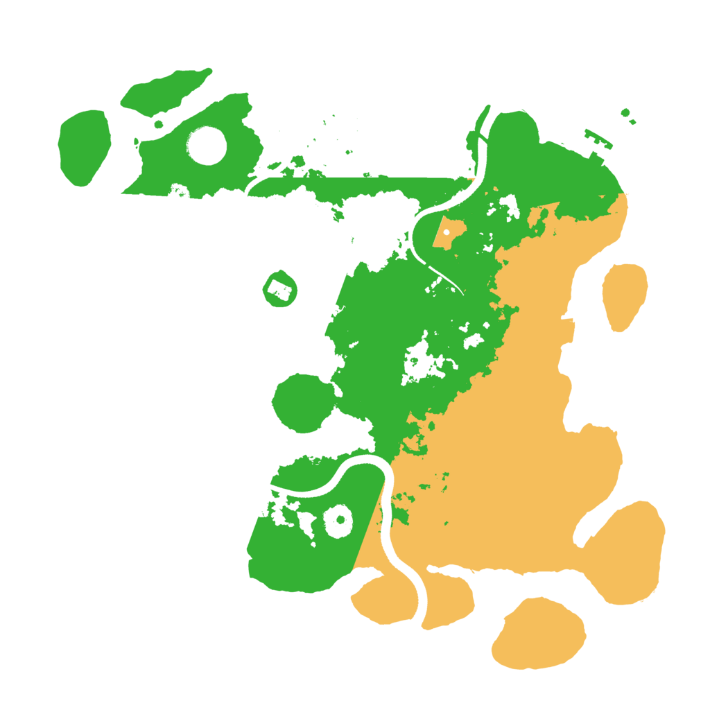 Biome Rust Map: Procedural Map, Size: 3400, Seed: 72007393