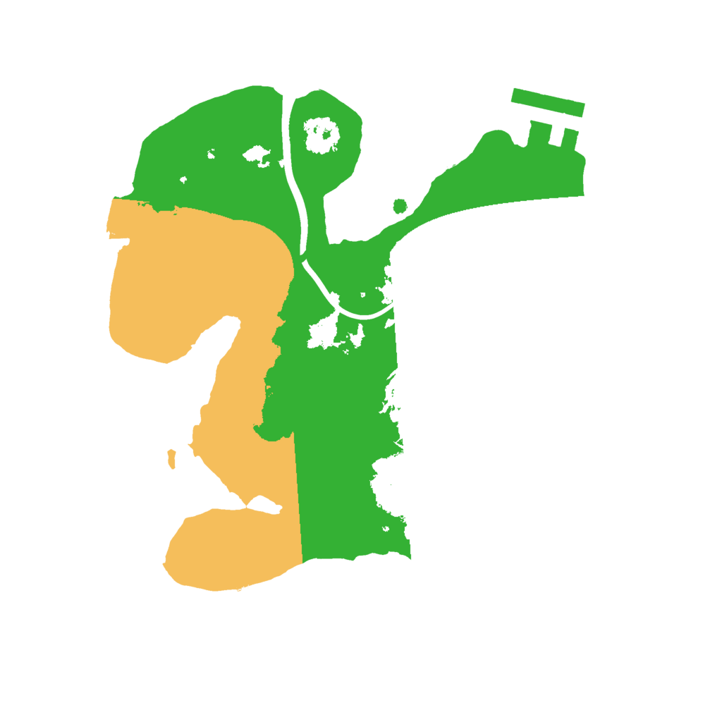 Biome Rust Map: Procedural Map, Size: 2000, Seed: 1924168159