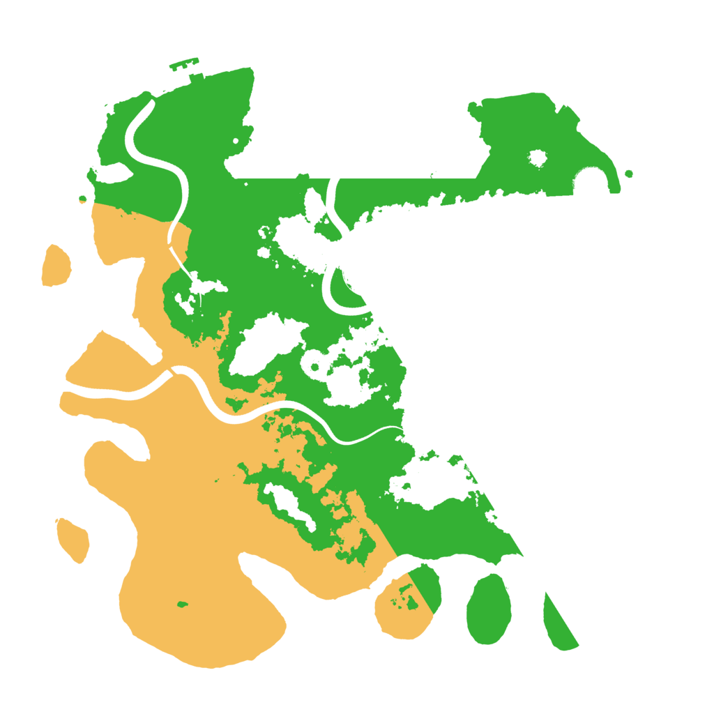 Biome Rust Map: Procedural Map, Size: 3650, Seed: 91557388
