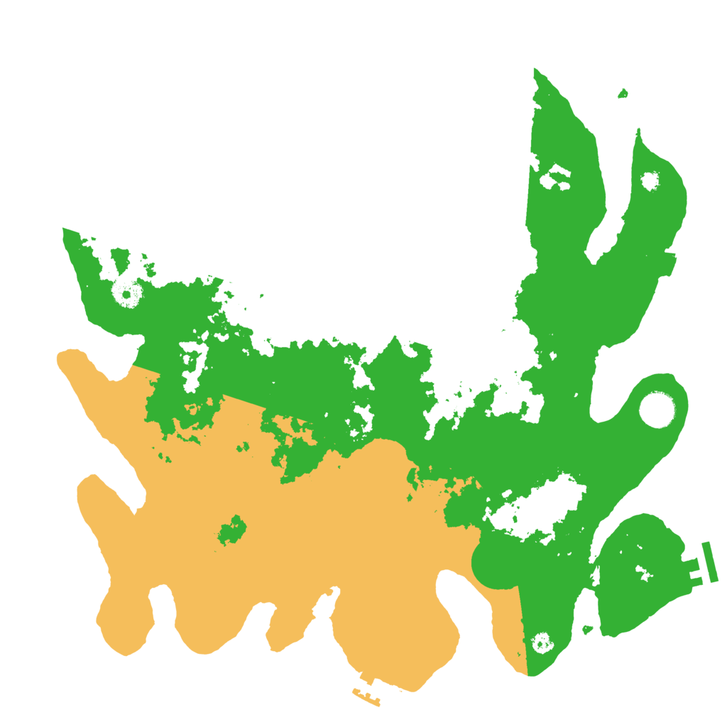 Biome Rust Map: Procedural Map, Size: 3600, Seed: 92631960