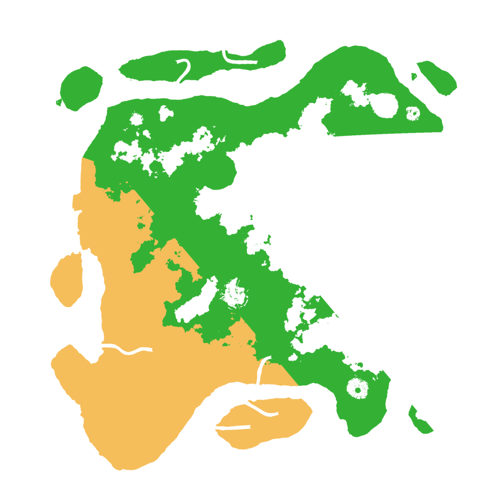 Biome Rust Map: Procedural Map, Size: 3550, Seed: 7058345