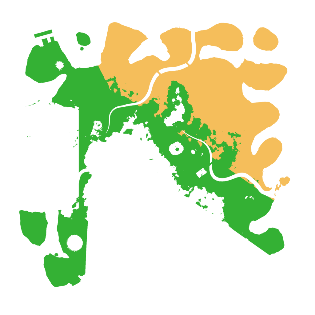 Biome Rust Map: Procedural Map, Size: 3500, Seed: 1714