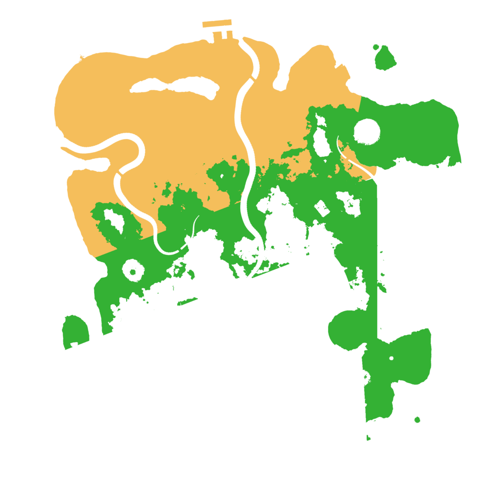 Biome Rust Map: Procedural Map, Size: 3500, Seed: 685487059