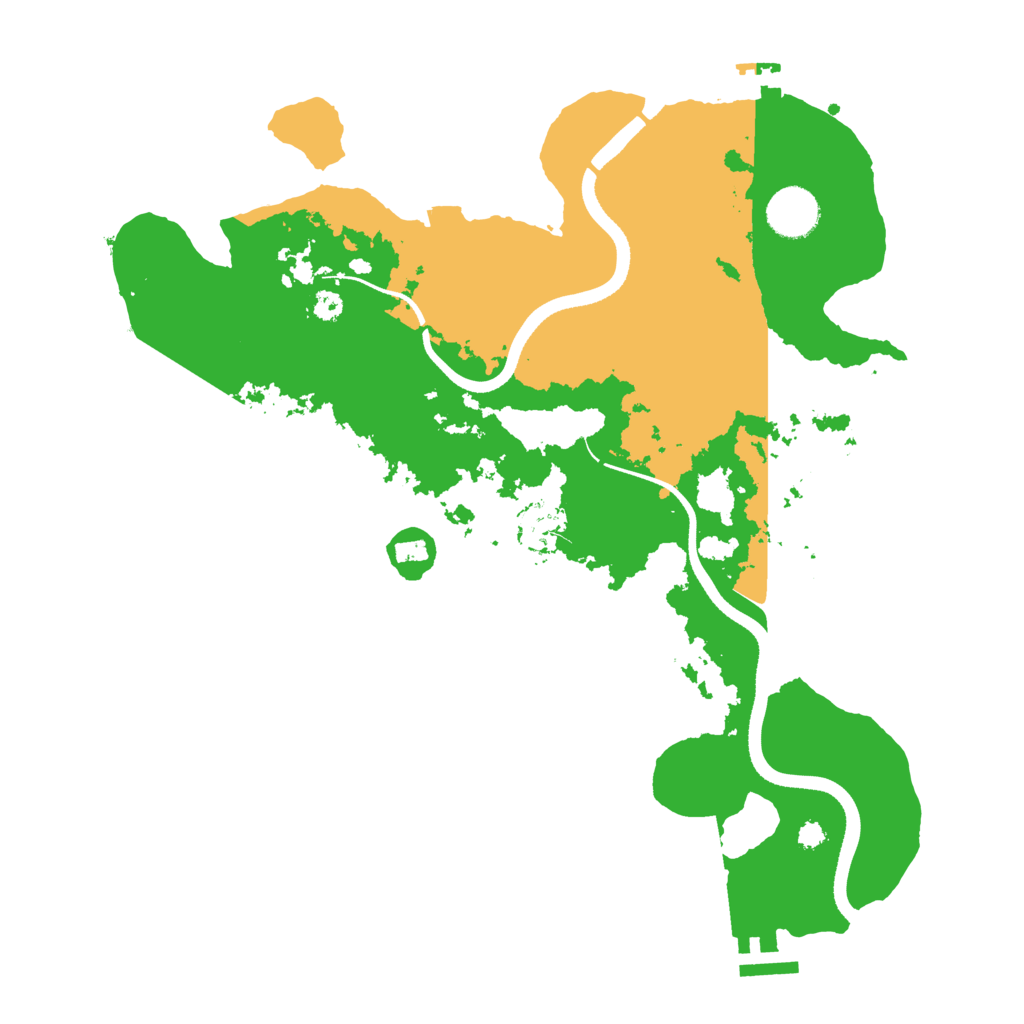 Biome Rust Map: Procedural Map, Size: 3500, Seed: 2007240604