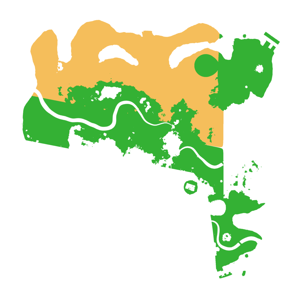 Biome Rust Map: Procedural Map, Size: 3450, Seed: 24299283