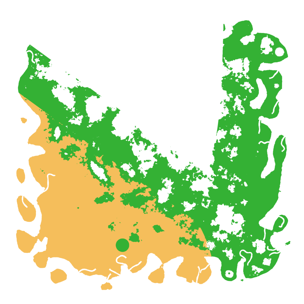 Biome Rust Map: Procedural Map, Size: 6000, Seed: 16823544