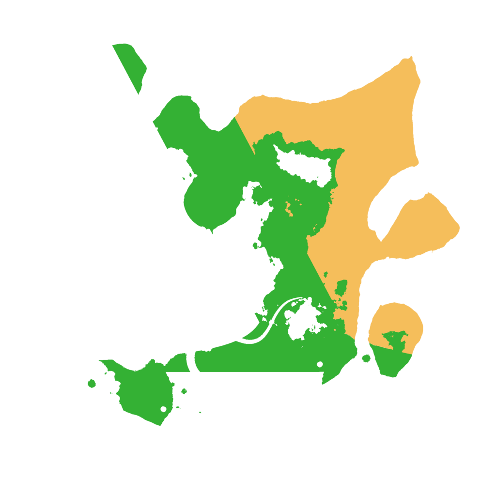 Biome Rust Map: Procedural Map, Size: 2500, Seed: 124241212