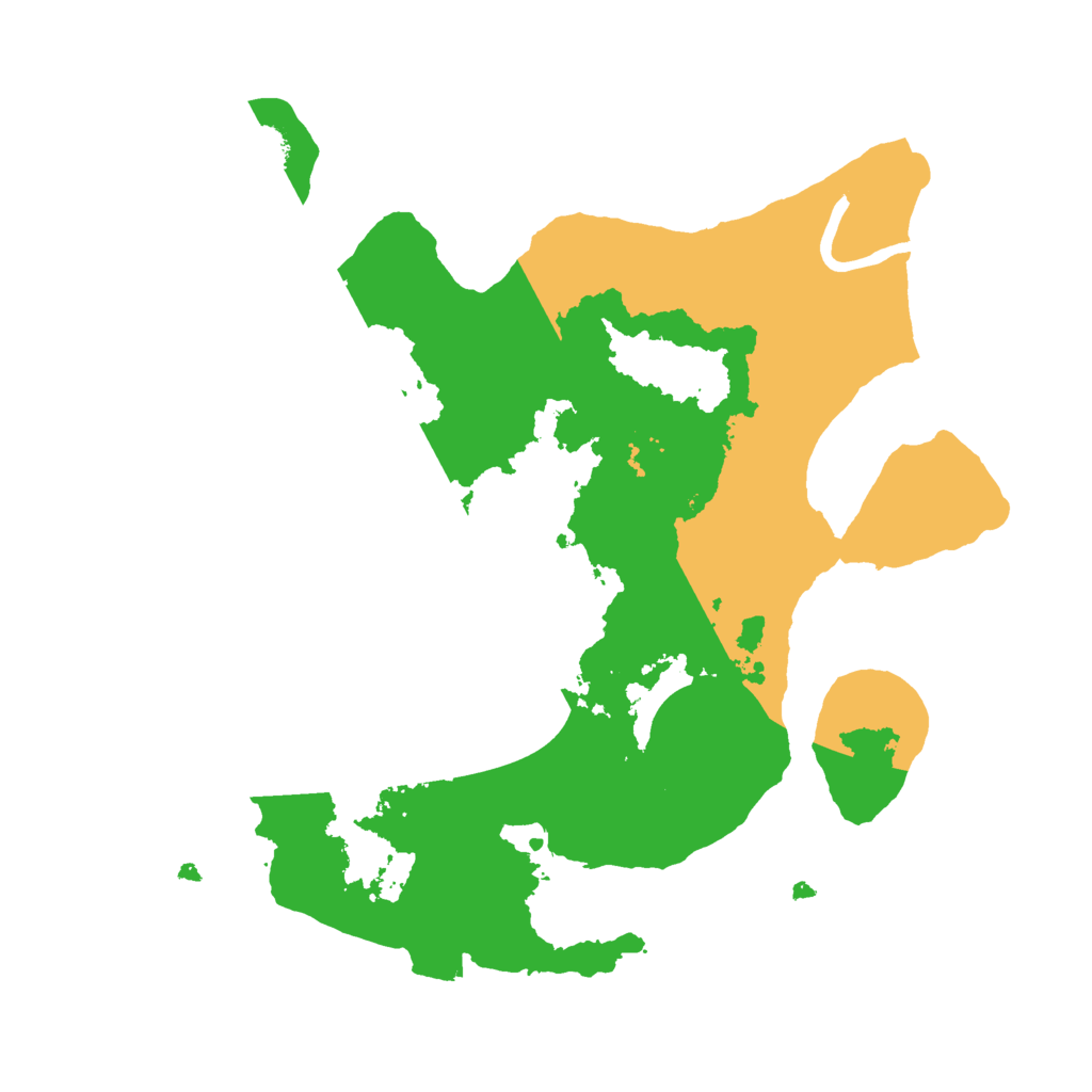 Biome Rust Map: Procedural Map, Size: 2500, Seed: 124241212