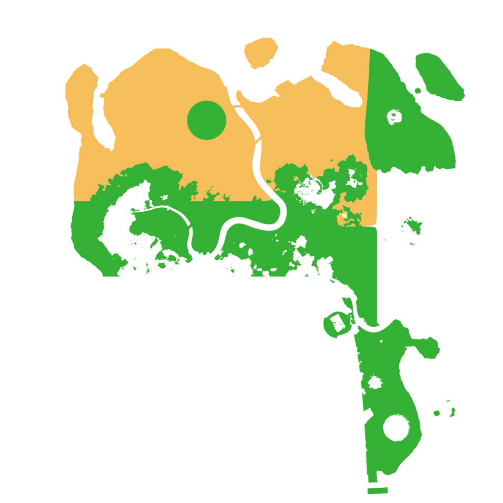 Biome Rust Map: Procedural Map, Size: 3400, Seed: 77551287