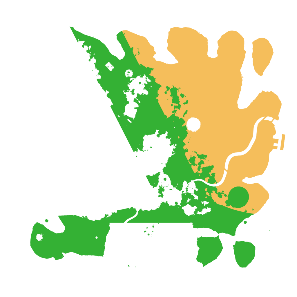 Biome Rust Map: Procedural Map, Size: 3800, Seed: 1612