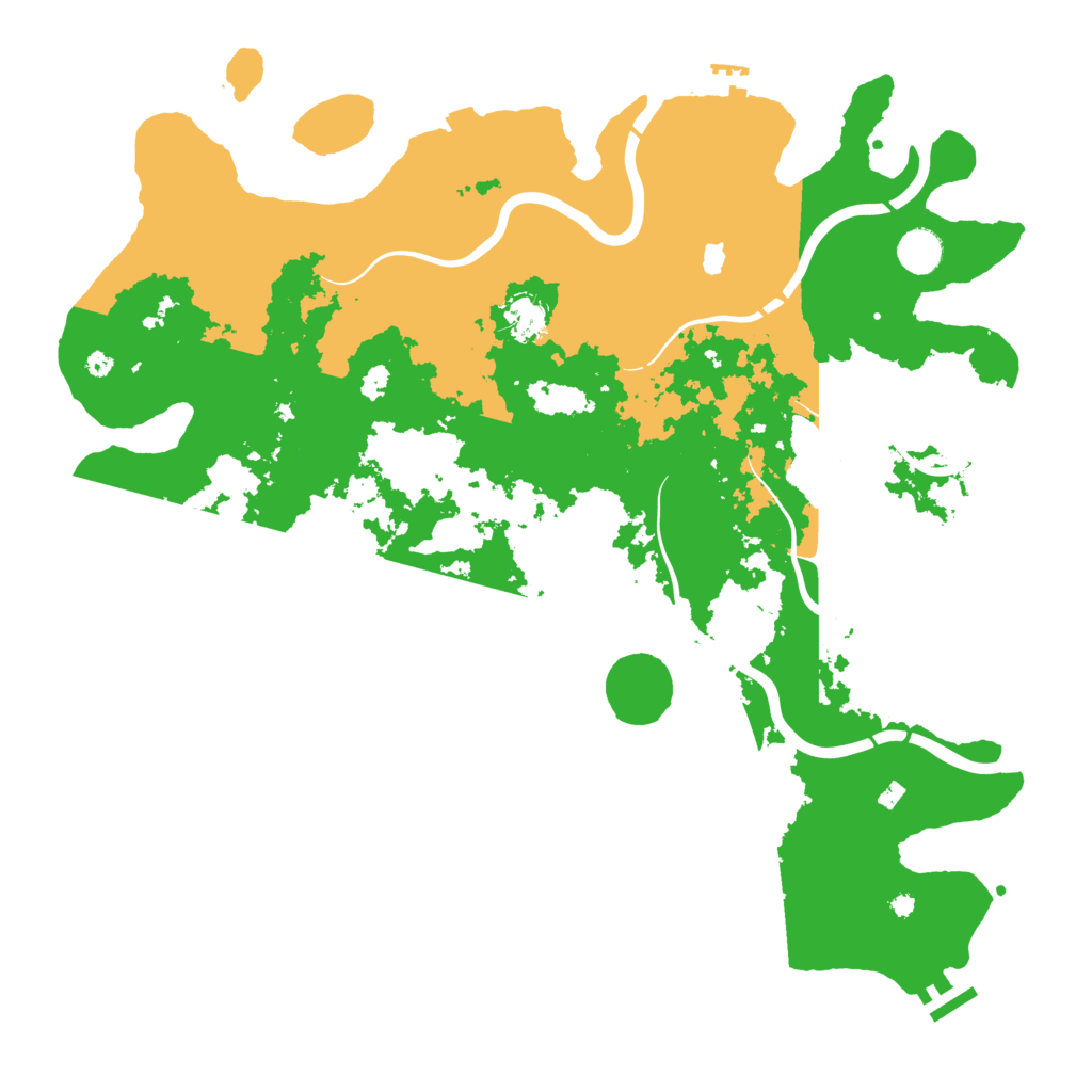 Biome Rust Map: Procedural Map, Size: 4300, Seed: 45077021