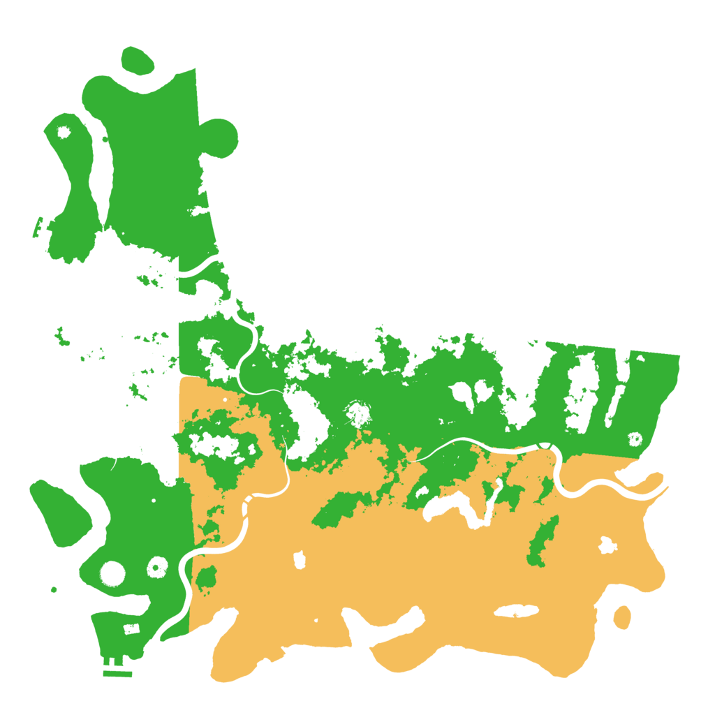 Biome Rust Map: Procedural Map, Size: 5000, Seed: 61268