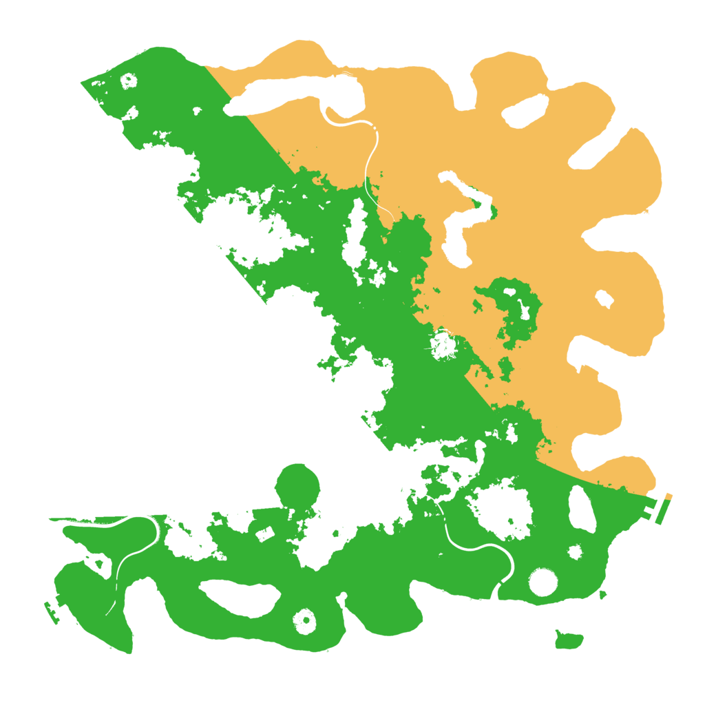 Biome Rust Map: Procedural Map, Size: 4400, Seed: 71559617
