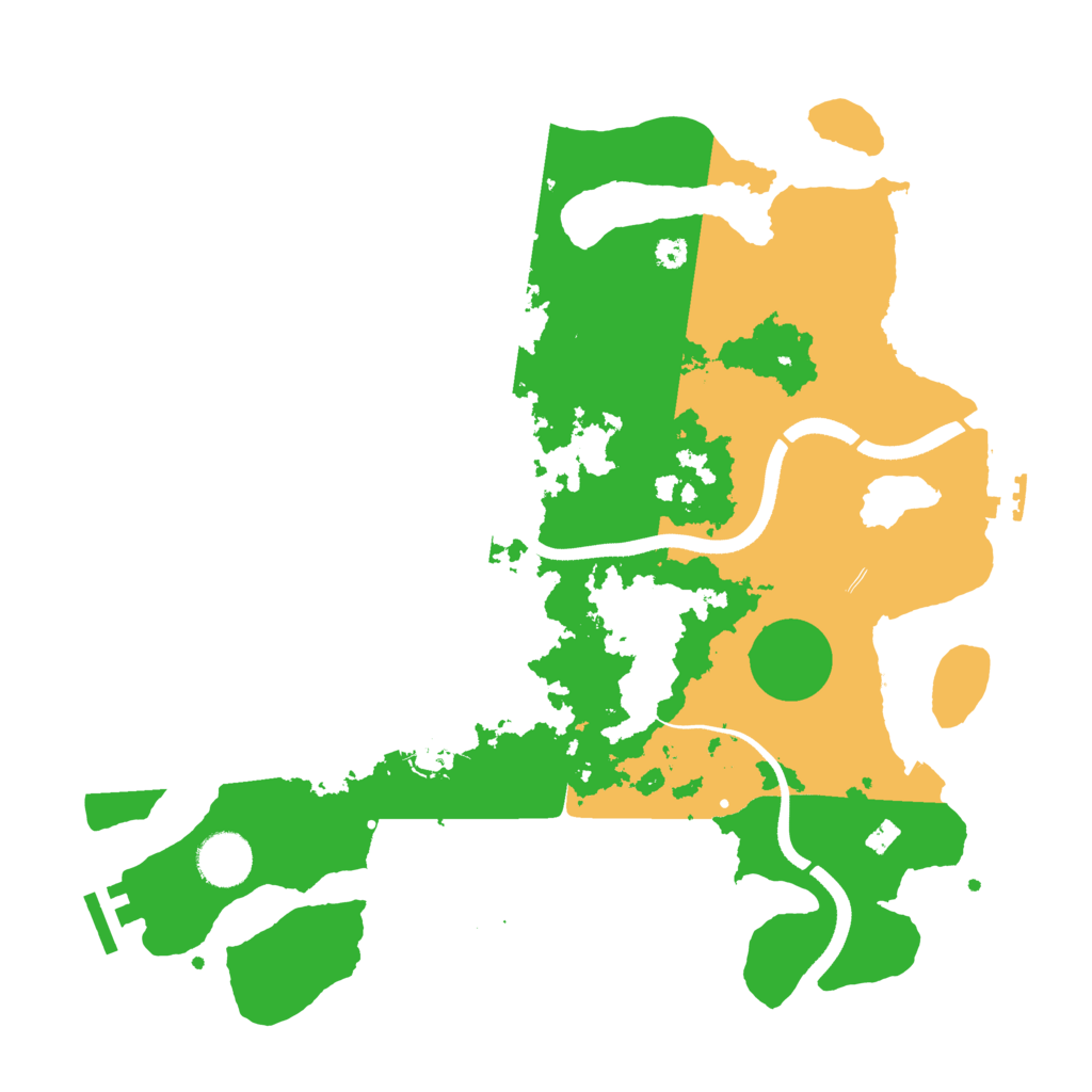 Biome Rust Map: Procedural Map, Size: 3500, Seed: 70036204